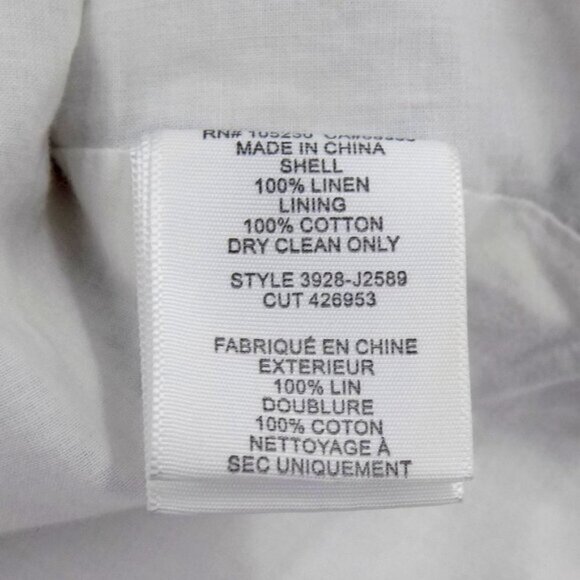 Joie Open Front Jacket Blazer Size Med 100% Linen Leopard Print - Picture 5 of 6